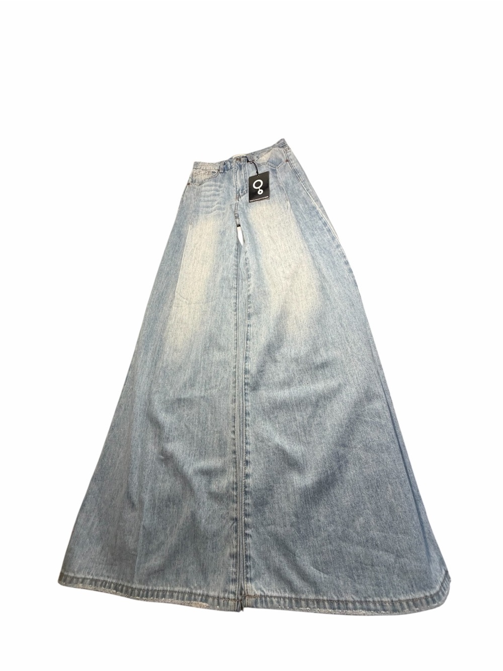 NWT Insane Gene High Rise Super Wide Leg Light Wash Womens Jeans Sz 24 - Picture 4 of 14